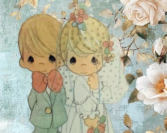 2 unopen packages of Hallmark Wedding Gift Wrap -Precious Moments Psalm 128:5