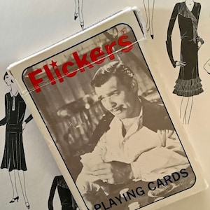 SALE 1974 Flickers Nevada Finish Filmstar Spielkarten - Clark Gable, WC Fields, Jack Benny, TWTW, dünner Mann, Singing in the Rain usw usw