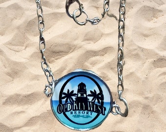 Disney's Old Key West Resort Silver Necklace and Bracelet set