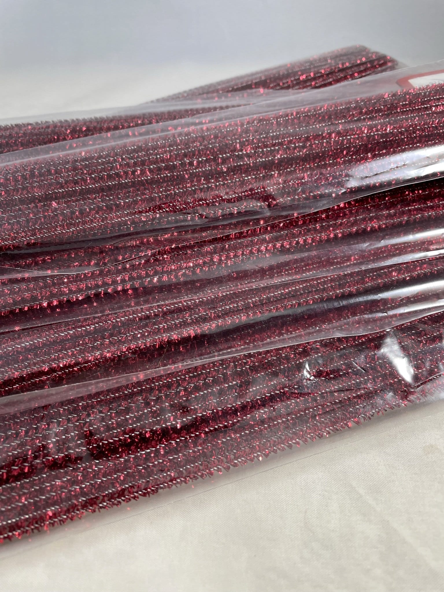 Box of 100 Metallic Silver or Gold Wired Tinsel Chenille Stems Craft Pipe  Cleaners 12 X 3mm 1/8 