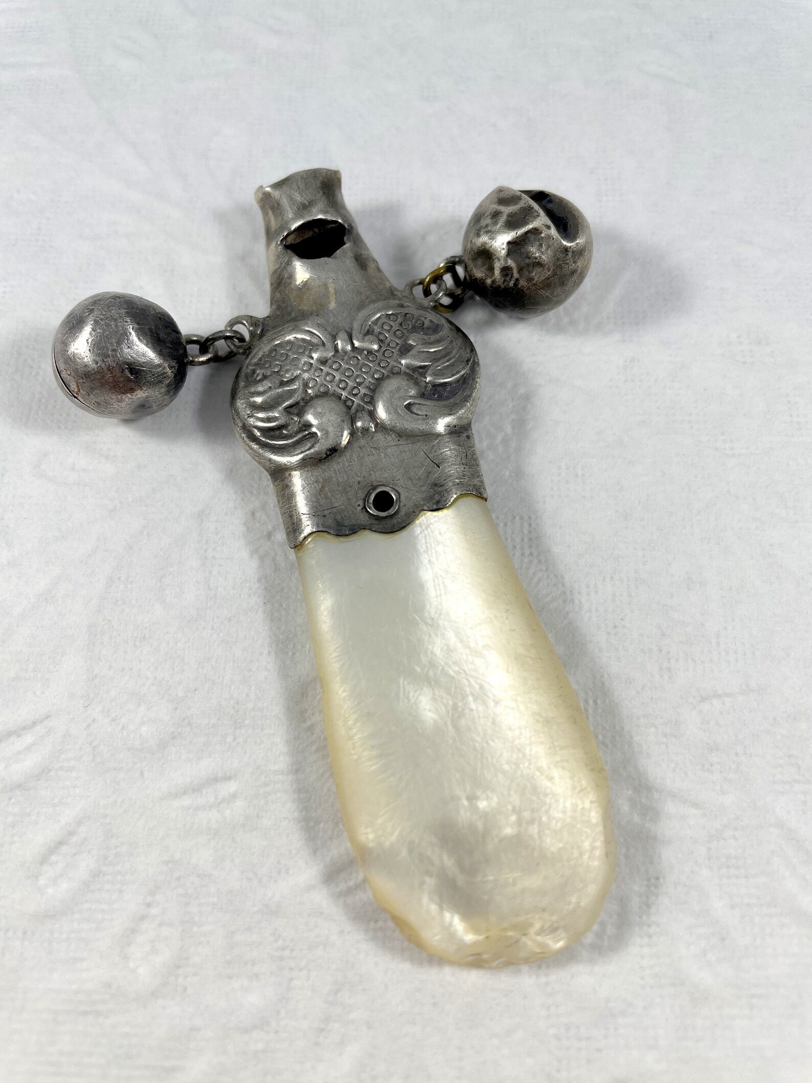 Antique Circa 1900 Victorian Baby Rattle Whistle Teether Etsy