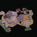 Vintage German Die Cut Set of Two Dutch Ladies w/Flowers