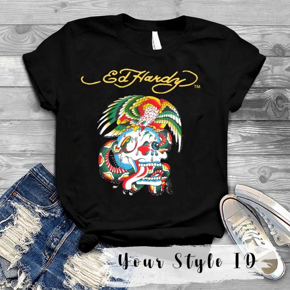 Don Ed Hardy T-shirt Rare Vintage Ed 