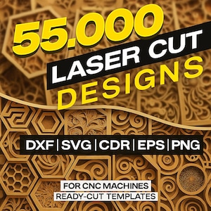 Ponad 55 000 plików DXF dla plazmowo-laserowych CNC: gotowe do cięcia projekty w formatach Dxf, Svg, Cdr, Eps, Png i Jpg — gwarantowana jakość dla metalu i drewna