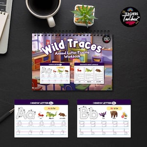 Wild Traces Animal Letter Tracing Workbook