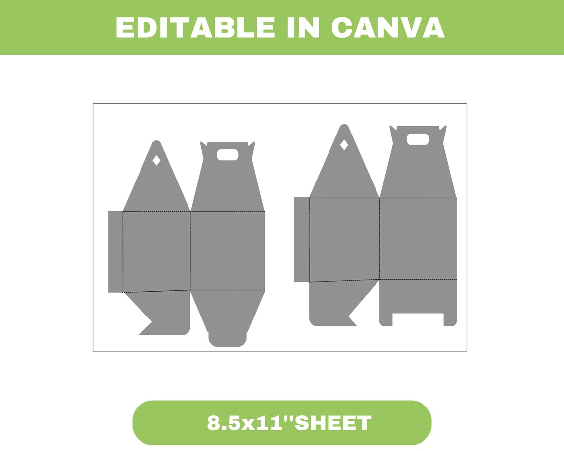 Gable Box Template, Gable Box SVG, Gift Box Svg, Party Favor Box ...