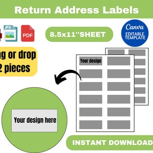 Return Address Labels Return Address Label SVG Custom Address Labels