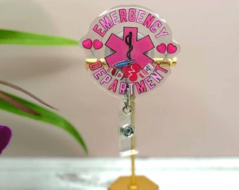 Emergency Shaker Badge Reel: Fun Gift for ER Nurse & Doctor