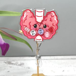 Thyroid Shaker Badge Reel: Medical ID Badge Clip - "Out of Order"