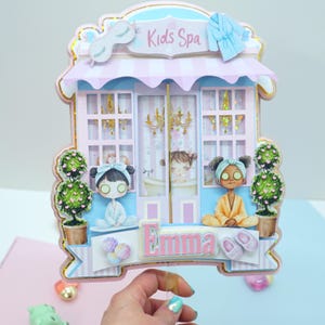 Cake topper Spa Girl Cake Topper,Spa Girl Cake Toppe,Spa Party Cake Topper