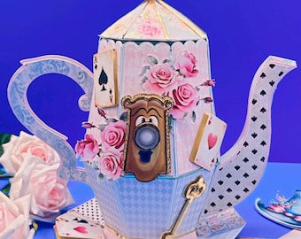 Mad Hatter Jug in pastel tones Ideal for a themed party, centerpiece or children's decoration