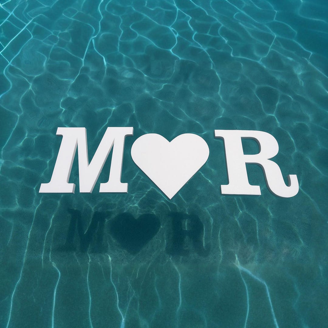 Custom Floating Pool Letters: 1.5