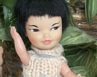 Original Clothes Vintage 1960s 1964 REMCO HEIDI Waving Arm Japan