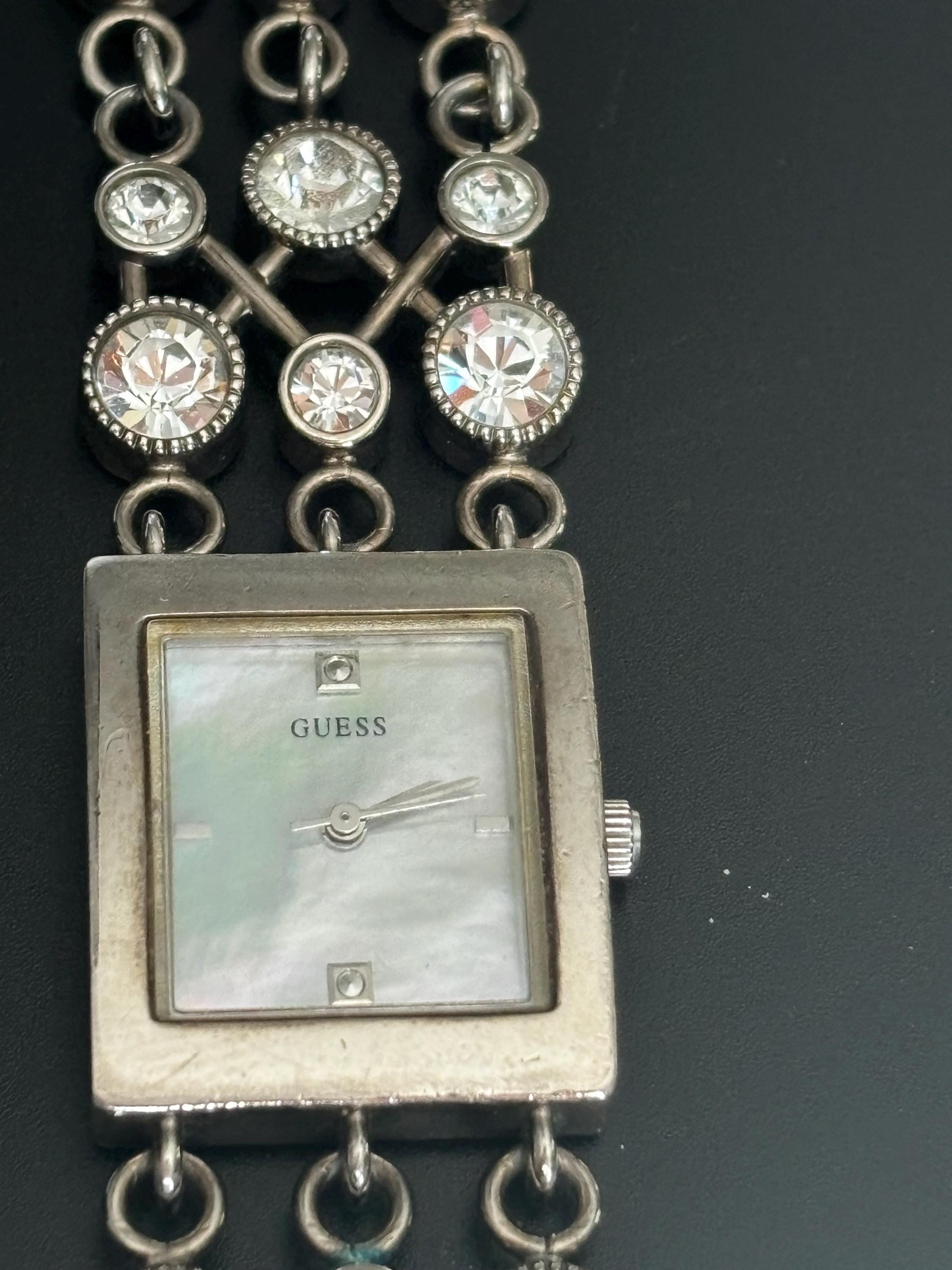 Guess mother of Pearl and Crystal watch ? ????????? ???? ???? ????????  main image 2