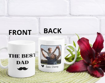 customizable mug, photo mug for Dad, Fathers day, Gift for dad, Birthday dad, personalize, custom, Daddy, I love dad, Mug, Happy day, Dad