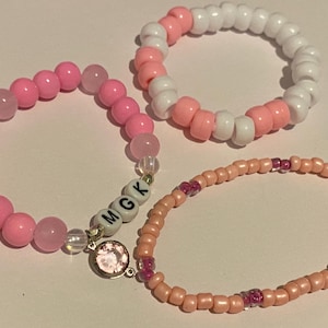 Machine Gun Kelly Inspired Handmade Pearl Necklace With Machine Gun Kelly Inspired Handmade Pearl Necklace With