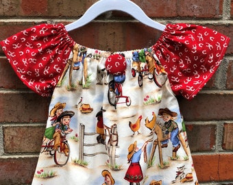 girl baby western dress