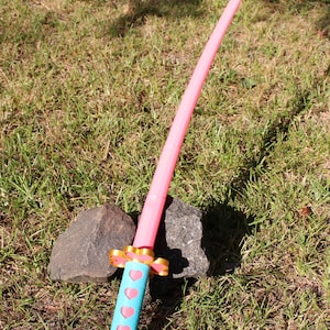 Mitsuri Kanroji katana, demon slayer, cosplay, collapsible sword, 3d printed