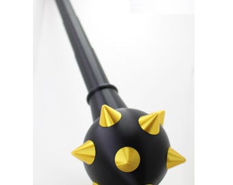 3d printed collapsible mace, Morning star, cosplay props, Ren Fair, Hawk Girl, Cleric mace