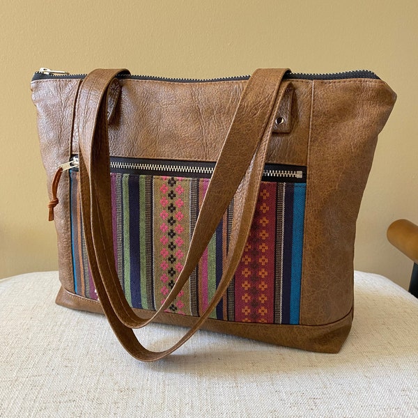 Southwestern Handbag vegan leather