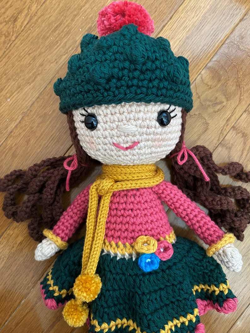Handmade Crochet Doll, 16 inches tall, Amigurumi Doll image 3