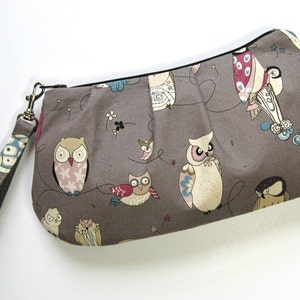 Spotted Gray Owl Alexander Henry WRISTLET image 1