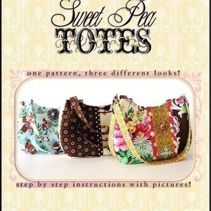 VERSATILE  Handbag PDF Sewing Pattern / Sweet Pea Totes
