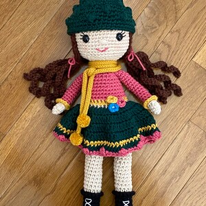 Handmade Crochet Doll, 16 inches tall, Amigurumi Doll image 2