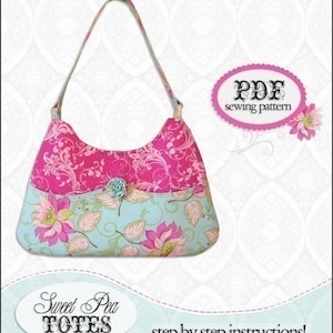 Pocket Purse PDF Handbag Sewing Pattern / Sweet Pea Totes