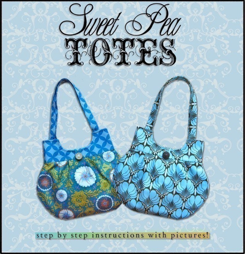 CLASSY CURVY ebook PDF Handbag Sewing Pattern / Sweet Pea Totes image 9