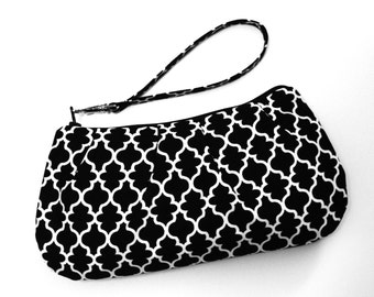 Black & White Wristlet