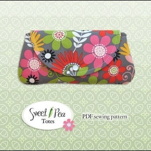 Easy Snap Clutch ebook PDF Schnittmuster /Sweet Pea Totes