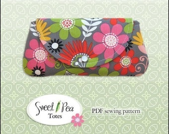 Easy Snap Clutch  ebook  PDF Sewing Pattern / Sweet Pea Totes