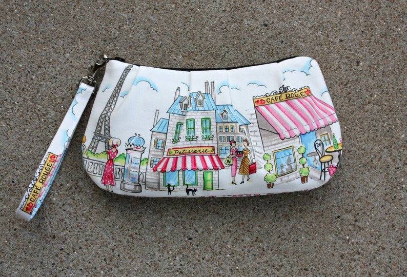 Paris Ville French Market Wristlet image 1