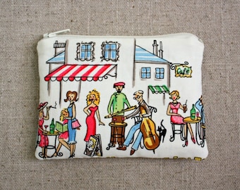 Change Purse / Wallet / Zipper Pouch / Streets of Paris