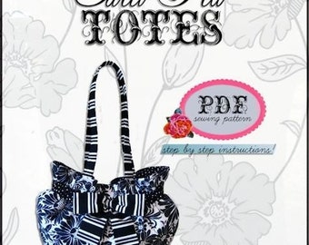 SCRUNCHIE SHOULDER BAG  pdf Sewing Pattern / Sweet Pea Totes