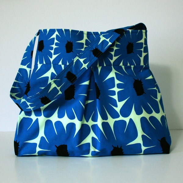 SALE / Cobalt Blue Hobo Handbag