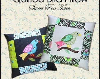 Bird Pillow Sewing Pattern PDF