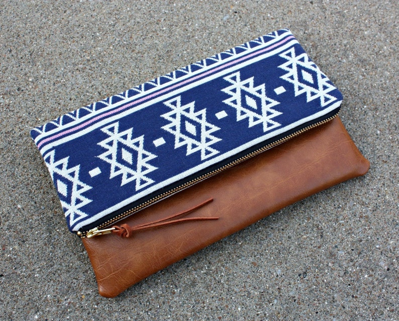 Southwestern Foldover Clutch / Kindle Case image 3