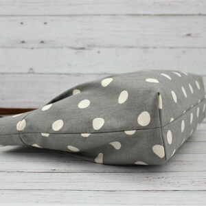 POLKA DOT Pleated Gray Purse image 8