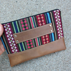 Bohemian Stripe Clutch / Kindle Case / Hand Handle image 6