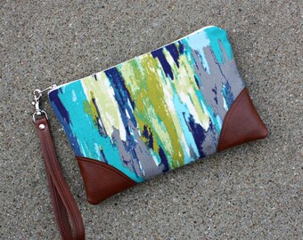 Jewel tone Wristlet / Clutch