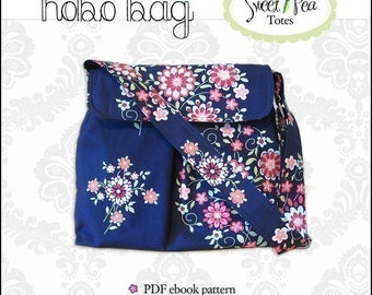 Hobo-Tasche PDF-Schnittmuster / Sweet Pea Totes