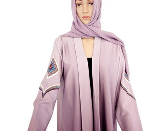 Fancy, Kuwaiti, Saudi, Dubai, Egypt, Turkish Abayas, Hijabs, Abaya, Elegant, Decent, Luxury Muslim Dress, Eid, Ramadan, Open, Unique Kaftans