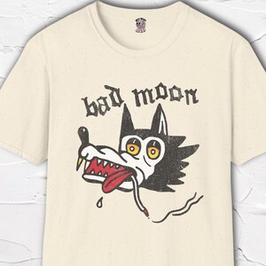 Retro Wolf Shirt, Vintage Wolf Graphic Tee, Gothic Wolf Shirt, Dark Aesthetic Tee, Hand Drawn Animal Shirt, Wolf Lover Gift image 1