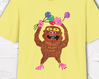 Monster Shirt, Monster Graphic Tee, Cute Monster Shirt, Funny Monster Tee, Weird Cartoon Shirt, Hand Drawn Design