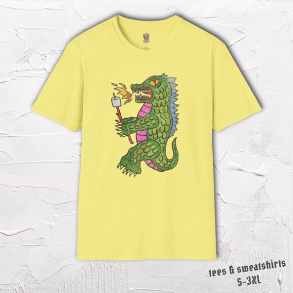 Funny Dragon Shirt, Cute Dragon Graphic Tee, Marshmallow Dragon Shirt, Fantasy Creature Shirt, Quirky Animal Tee, Hand Drawn Shirt