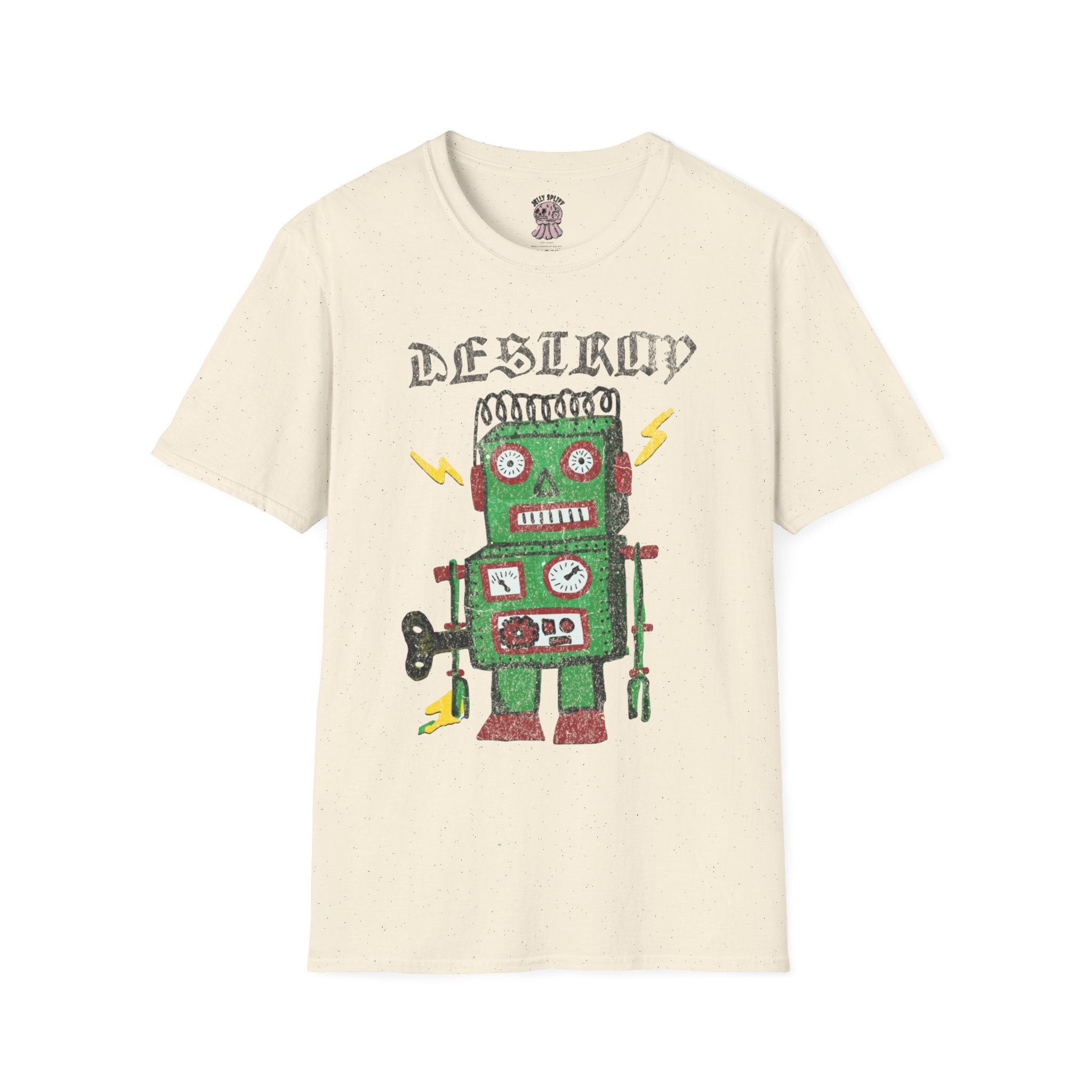 Vintage Robot T-Shirt: Sci-Fi Art Tee for Geeks, image size:2048x2048