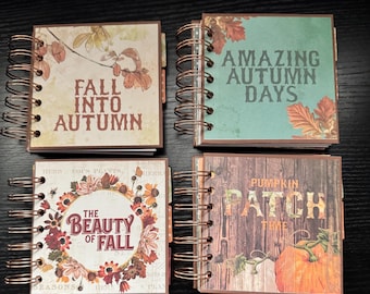 Autumn / Fall Themed Mini Notebooks