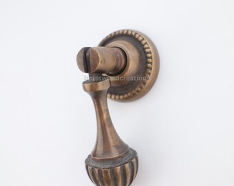 Maniglia per mobile sospesa in ottone rustico da 2,5" - Pomello decorativo per mobile